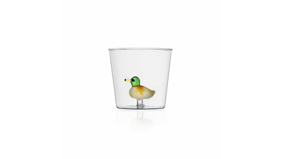 Bicchiere con papera - serie animal farm
