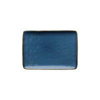 Piatto rettangolare colore blu avio - collezione concerto 20x13