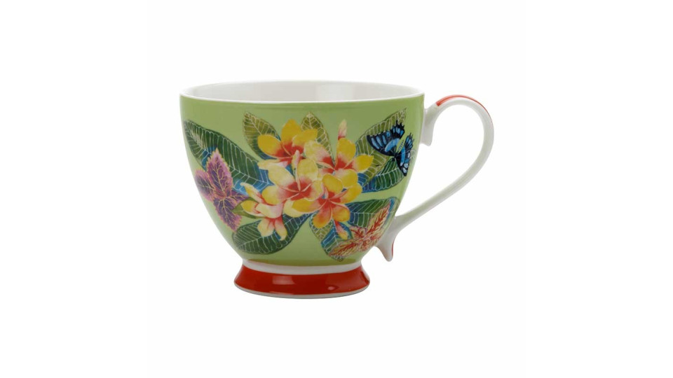 Tazze e teiere: Exotica mug 400ml frangipani green