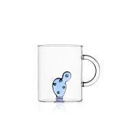 Tazza mug - disegno con cactus blu - serie desert