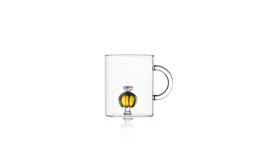 Tazza mug - disegno con cactus fiore rosa - serie desert