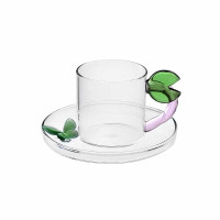 Tazze e teiere: Fruits and flower tazzina caffã foglia