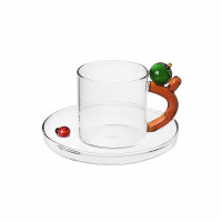 Tazze e teiere: Fruits and flower tazzina caffã mela