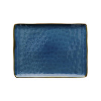 Piatto rettangolare colore blu avio - collezione concerto 27x19