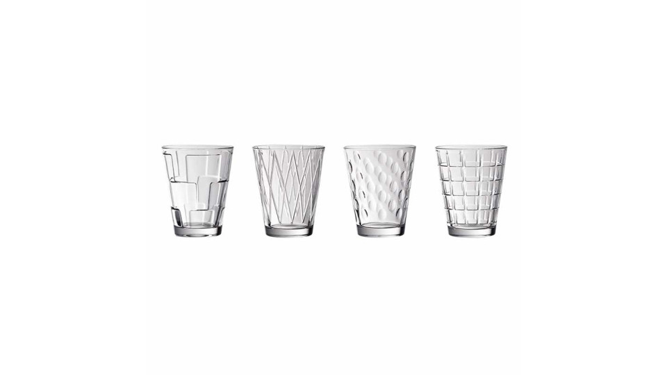Boccali, bicchieri e calici: Dressed up bicchiere acqua set 4 pz