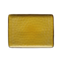 Piatto rettangolare colore ocra - collezione concerto 36x26