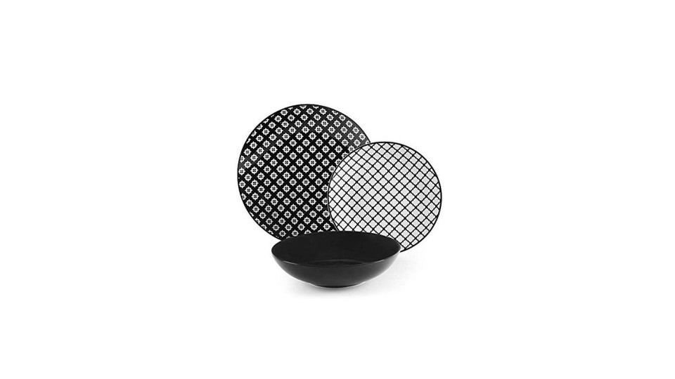 Servizio di piatti: Monochrome servizio tavola piatti 18 pz