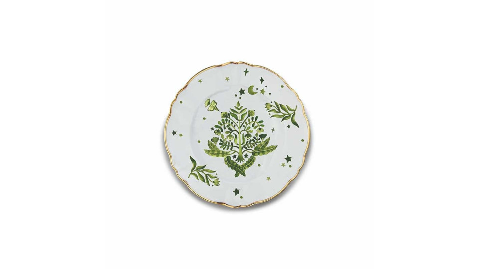 Piatti singoli: Floreale piatto portata rotondo 32,5 cm