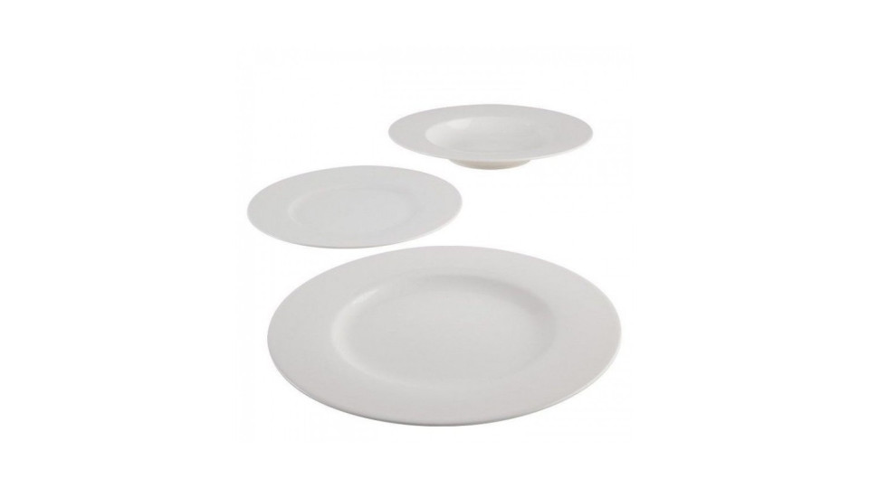 Servizio di piatti: Basic white servizio di piatti 12 pz