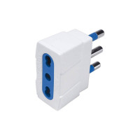 Accessori elettrici: Adattatore imq da presa bivalente a spina...