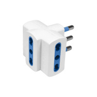 Accessori elettrici: Adattatore imq con 3 prese bivalenti...