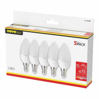 Accessori elettrici: Lampade led oliva e14 6w 220-240v 3000k...