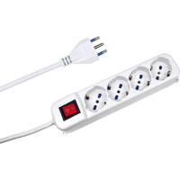Accessori elettrici: Multipresa con interruttore 4 prese...