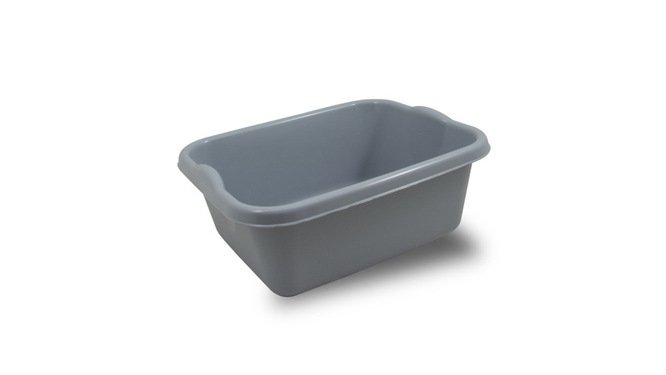 Accessori per il tessile: Bacinella rettangolare 14 lt grigio