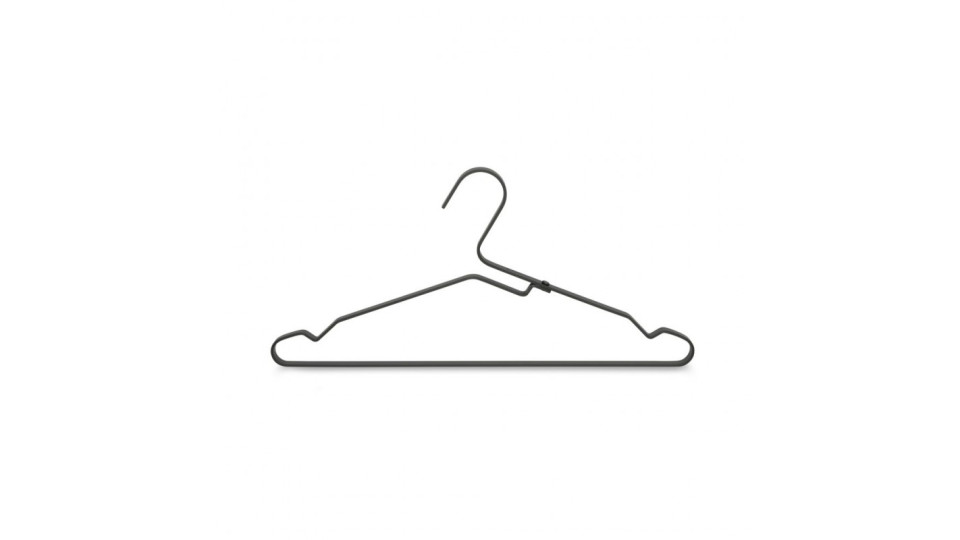 Accessori per il tessile: Laundry set 4 grucce in alluminio nero