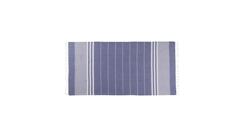 Tessile bagno: Asciugamano telo mare 180x100 cm sultan blue