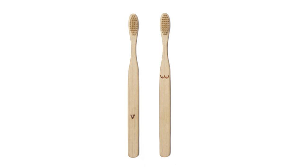 Gadget: Set 2 spazzolini nudie in bamboo