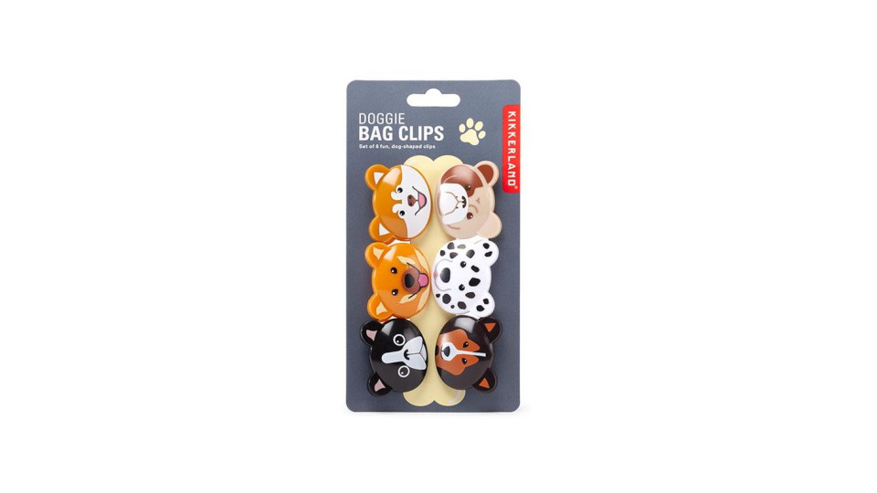 Gadget: Clips chiudi sacchetto dog s/6