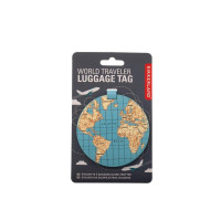 Stile accessori: Etichetta per bagagli world traveler