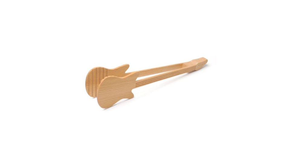 Gadget: Pinza in legno per alimenti chitarra