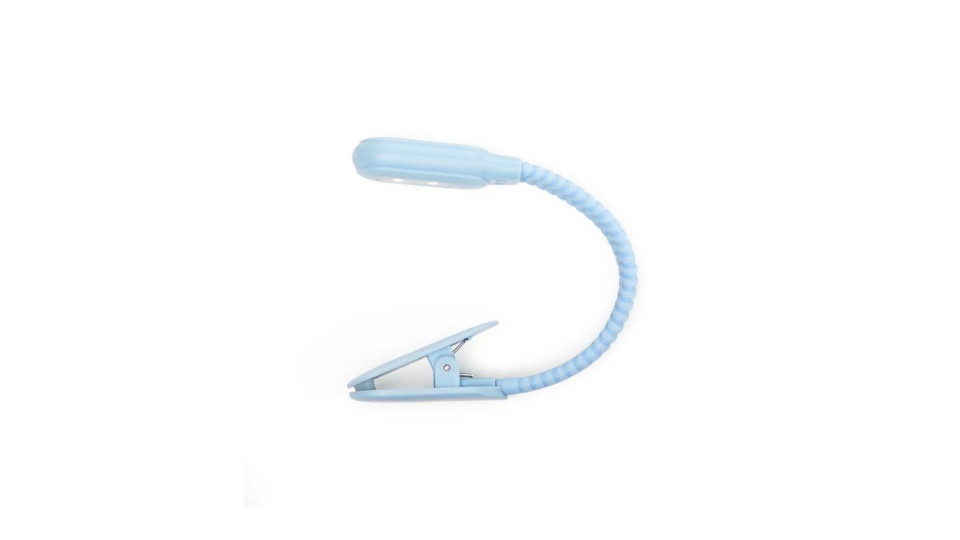 Gadget: Lampada da libro ricaricabile usb con pinza