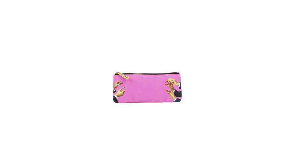 Astuccio porta oggetti - stampa fantasia lipsticks pink - size...