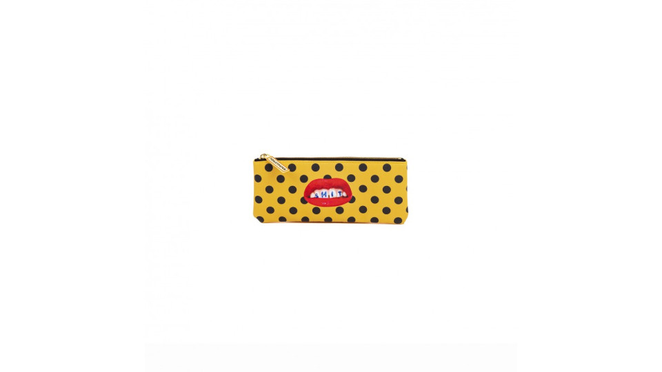 Astuccio porta oggetti - stampa fantasia shit - size 21x9 cm -...