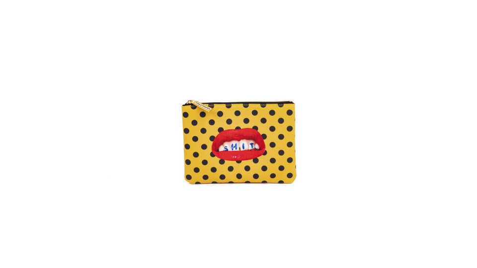 Astuccio porta oggetti - stampa fantasia shit - size 21x15,5...