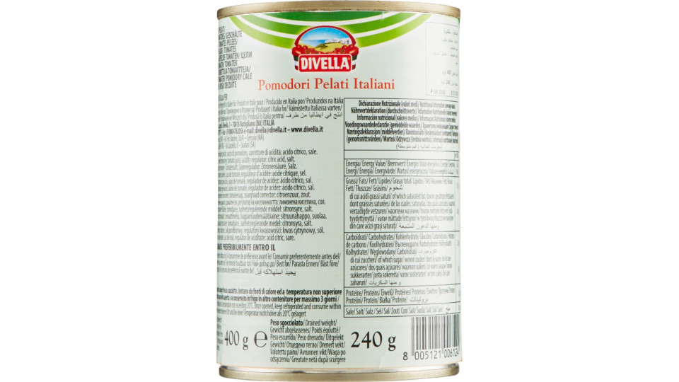 Delizie Campagnole Pomodori Pelati Italiani