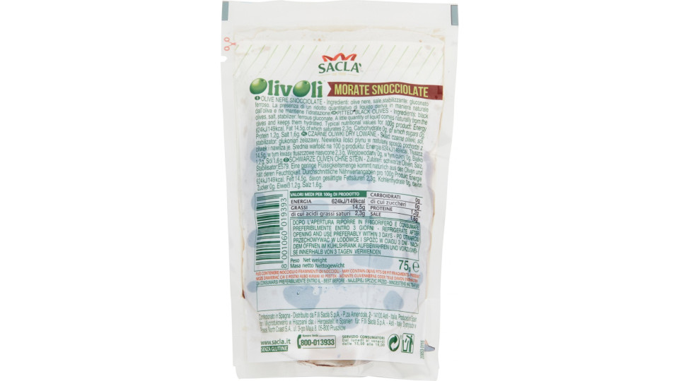 OLIVE MORATE SNOCCIOLATE