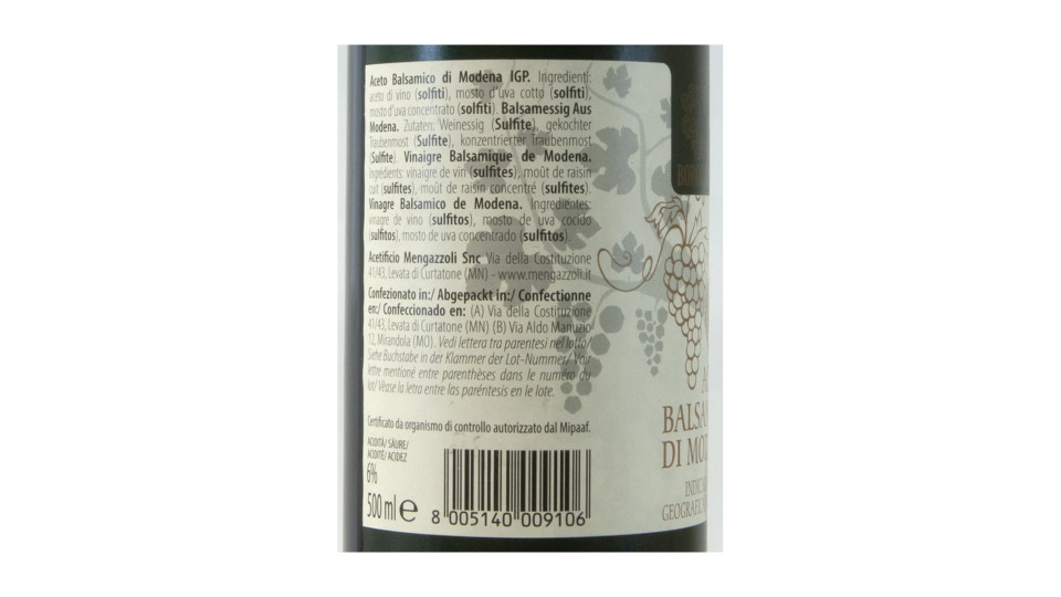 Borgo Casale aceto balsamico di Modena IGP ml.500
