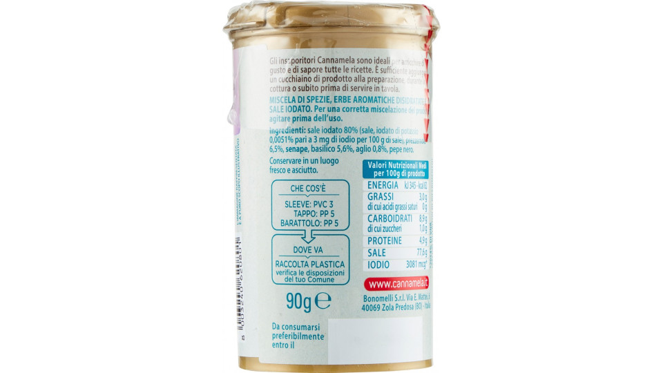 Cannamela, Insaporitore per pesce