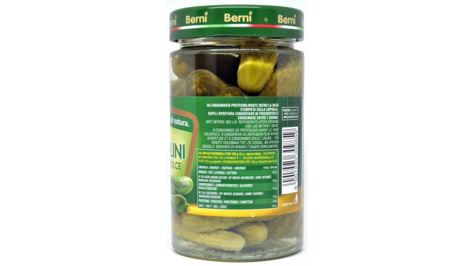 Berni cetriolini in agrodolce