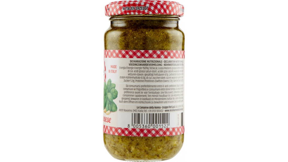 Le conserve della Nonna pesto alla genovese