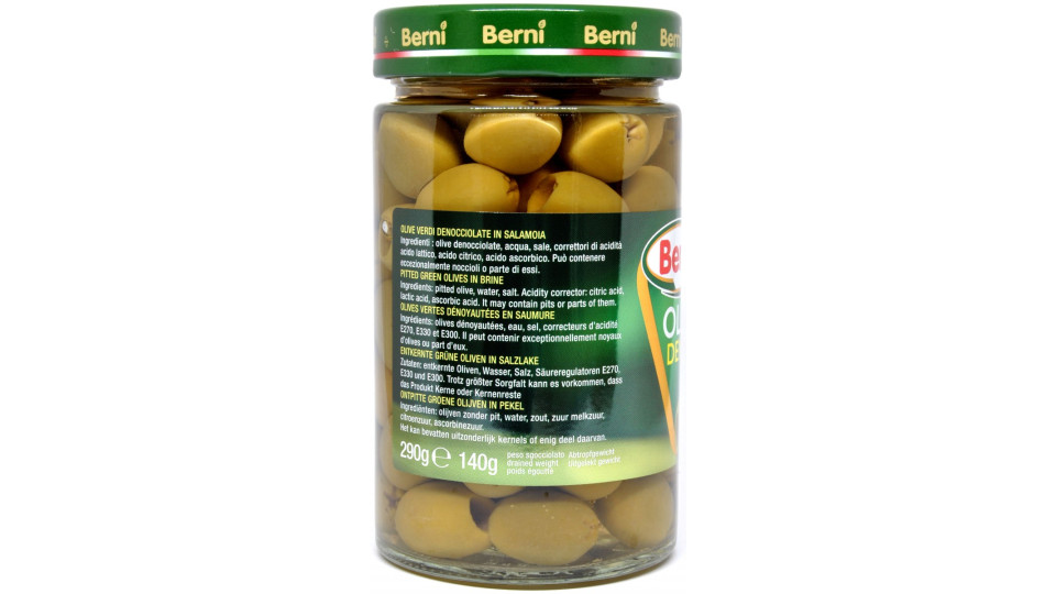 Berni olive verdi denocciolate