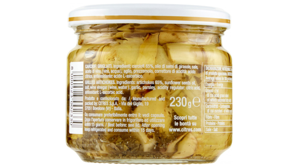 Citres Carciofi Grigliati 230 gr.