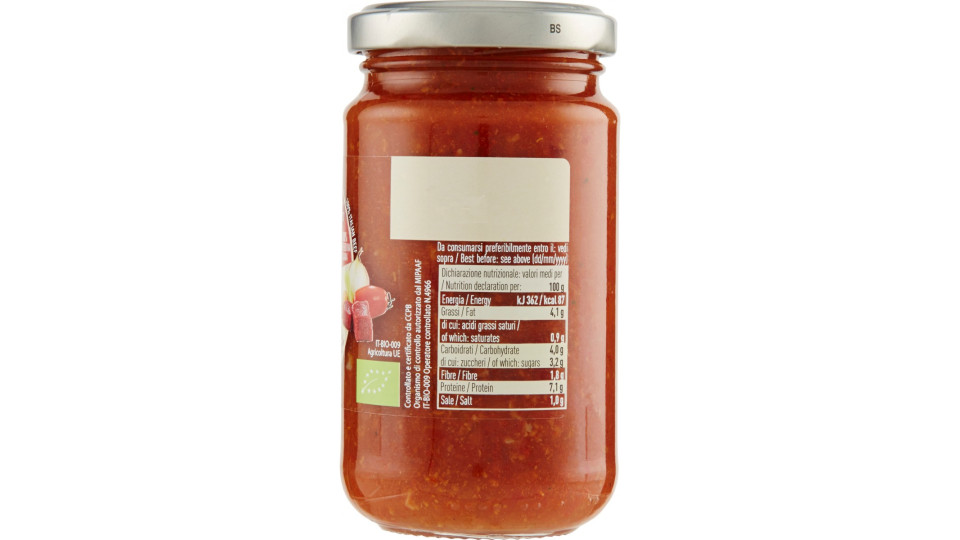 Alce nero Ragù alla Bolognese Bio