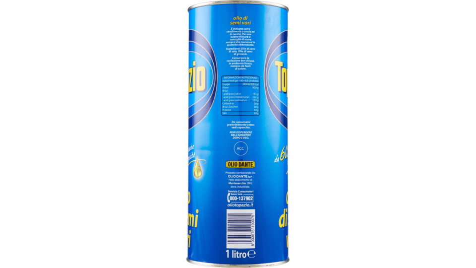 Topazio olio di semi vari