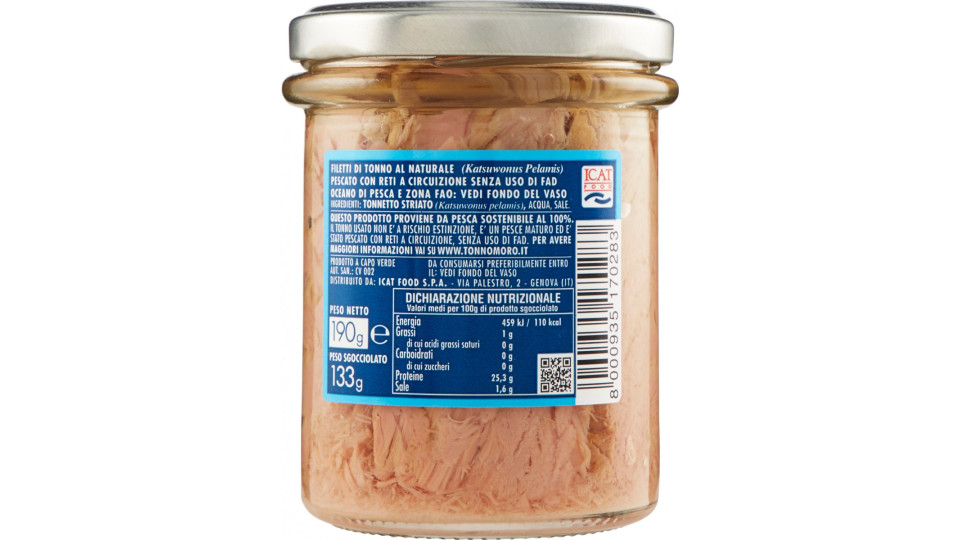 Moro Filetti Di Tonno Al Naturale Pesca Sostenibile Al 100%