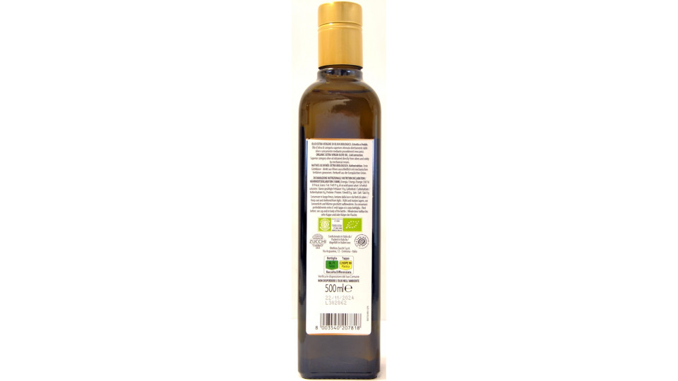 Zucchi olio extra vergine di oliva ml.500 bio