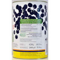 Zuccato olive nere denocciolate in salamoia kg.4.25