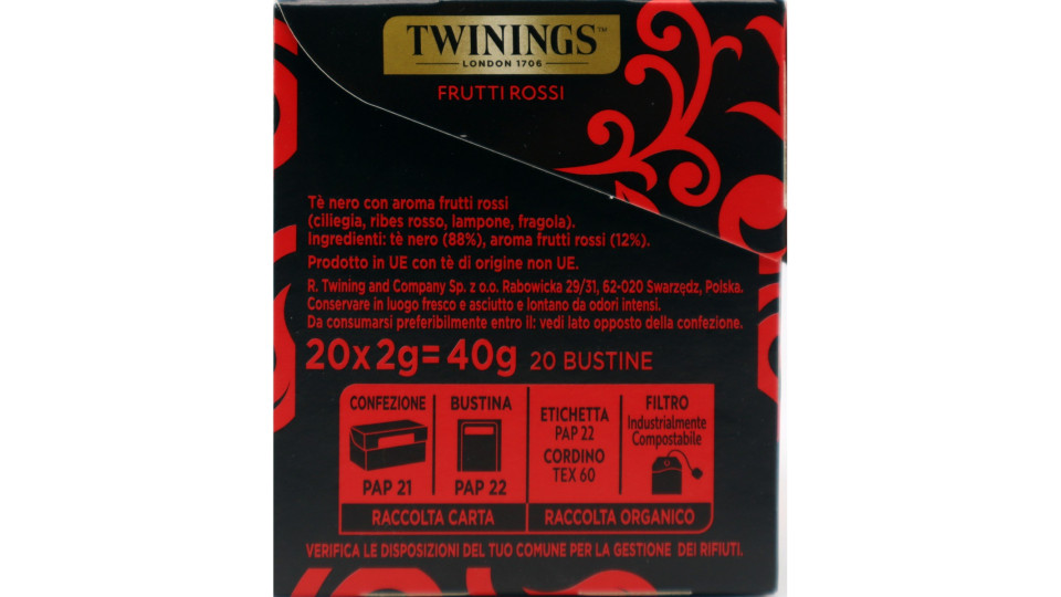 TEA AI FRUTTI ROSSI