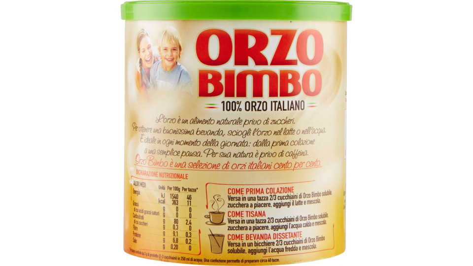 Orzo bimbo solubile