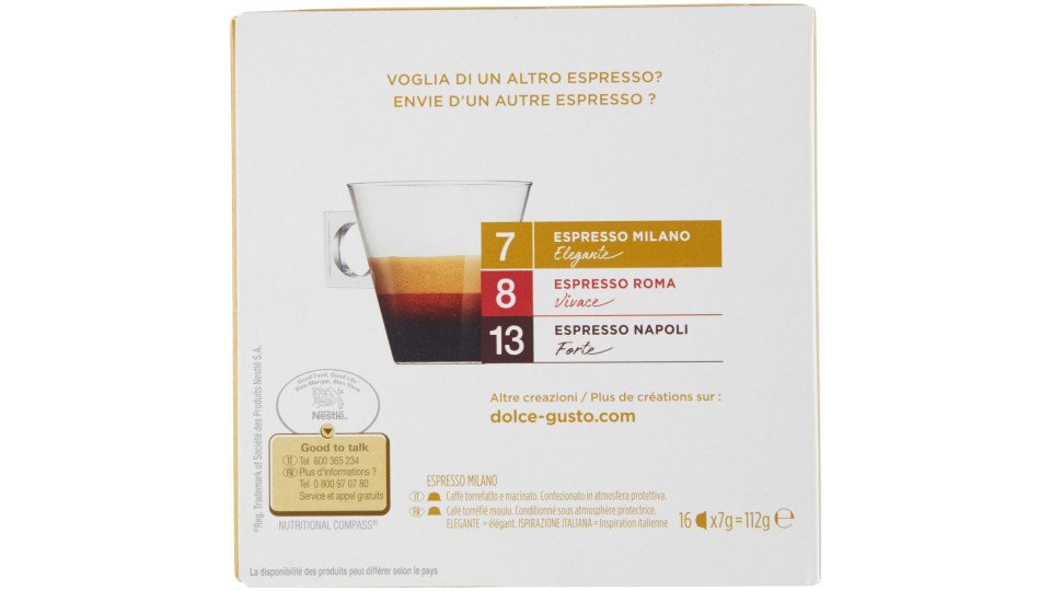 Nescafè, Dolce Gusto Espresso Milano