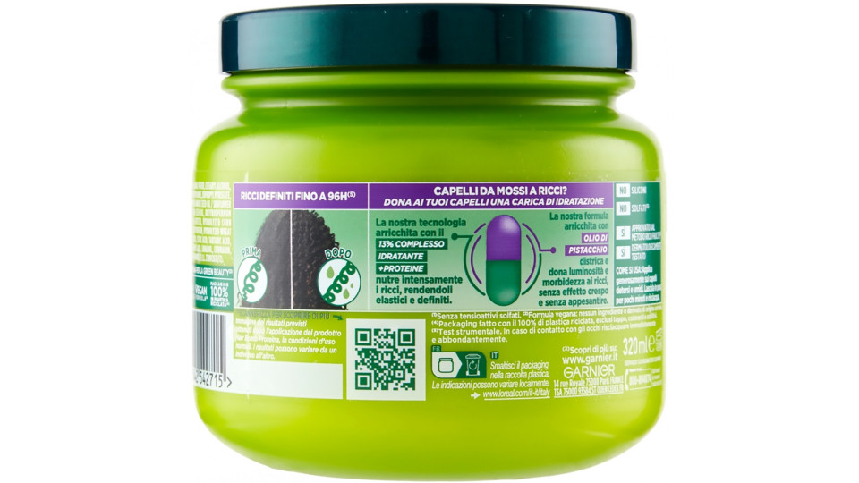 Garnier, Fructis Hydra Ricci capelli ricci maschera