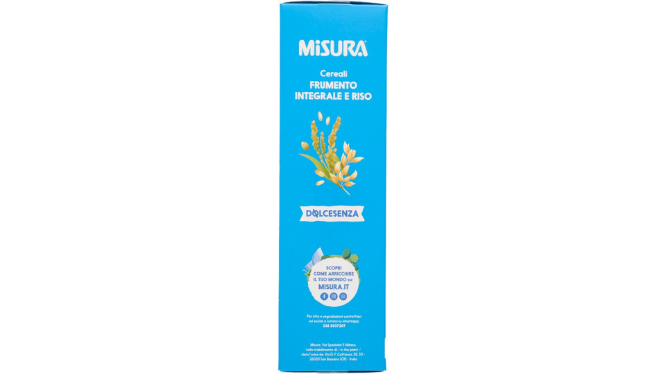 Misura Dolcesenza Frumento Integrale Riso e Avena