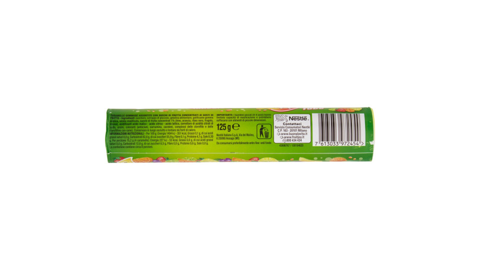 NESTLÉ FRUIT JOY ORIGINAL Caramelle gommose ai gusti di frutta maxi tubo