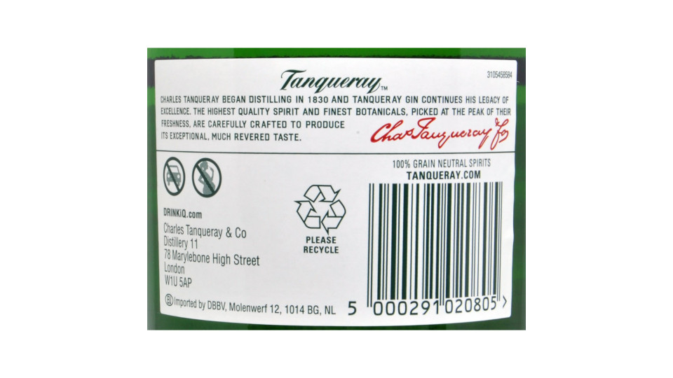Gin Tanqueray N°10