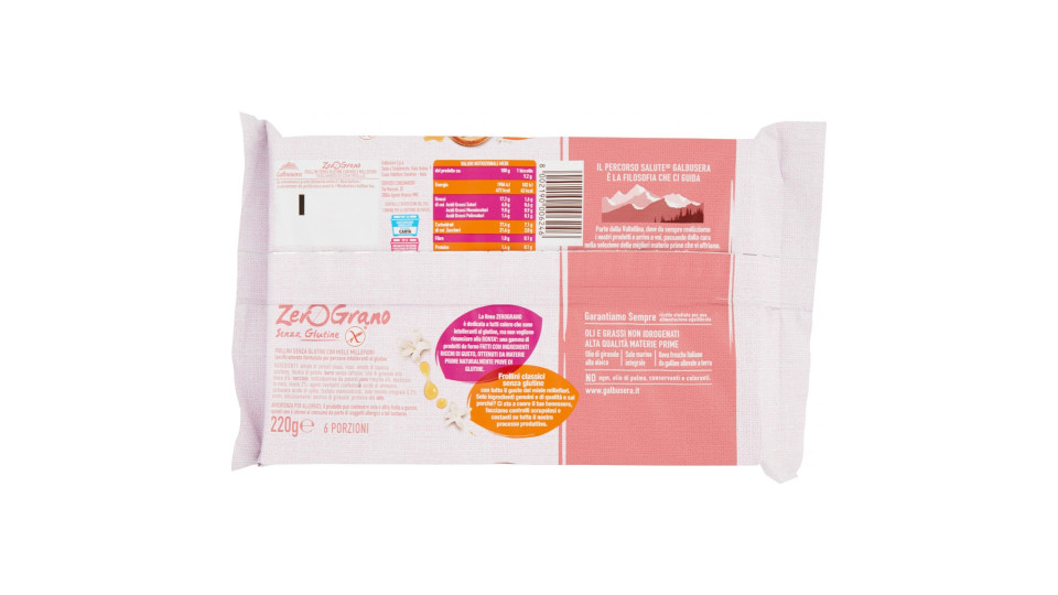 Galbusera - ZeroGrano Frollini con Miele Millefiori, senza Glutine
