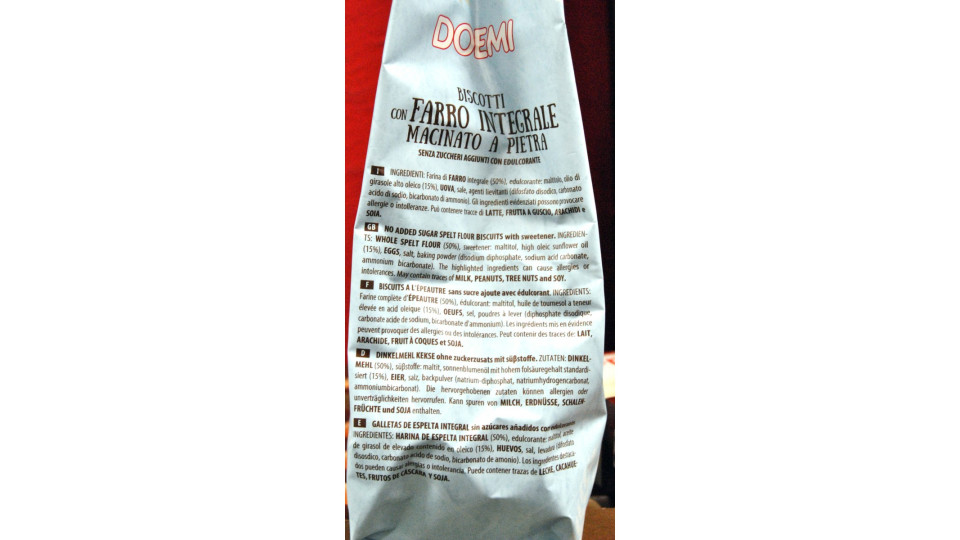 Doemi Biscotti al farro integrale gr. 400